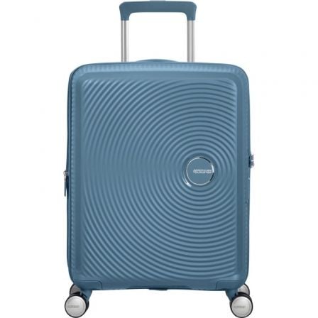 Mala de Cabine American Tourister SoundBox Spinner 55cm/ 55x40x20cm/ 4 Rodas/ Azul Pedra