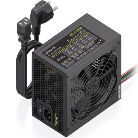 Aisens ASPC-500ATX-PSEBK Power Supply/ 500W/ 12cm Fan