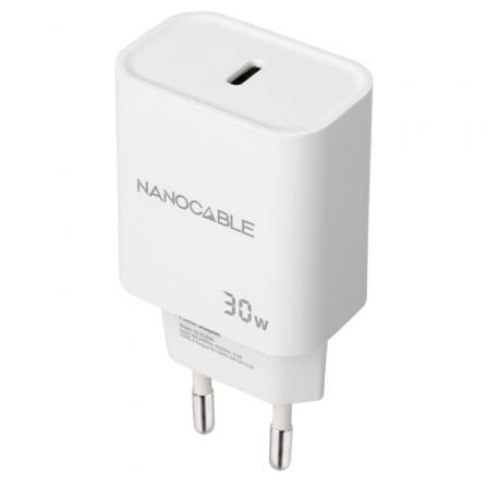 Nanocable 10.10.2009 Wall Charger/ 1xUSB Type-C/ 30W/ White