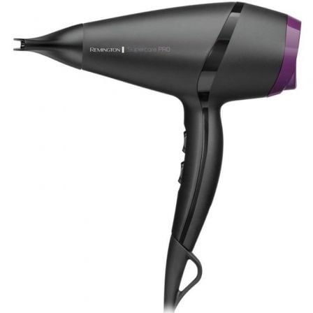 Secador Remington SuperCare Pro 2100 AC7100/ 2100W/ Iónico/ Negro y Lila