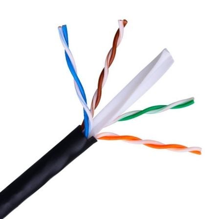 Bobina de Cabo RJ45 para Exterior UTP Aisens A135-0264 Cat.6/ 305m/ Impermeável/ Preto