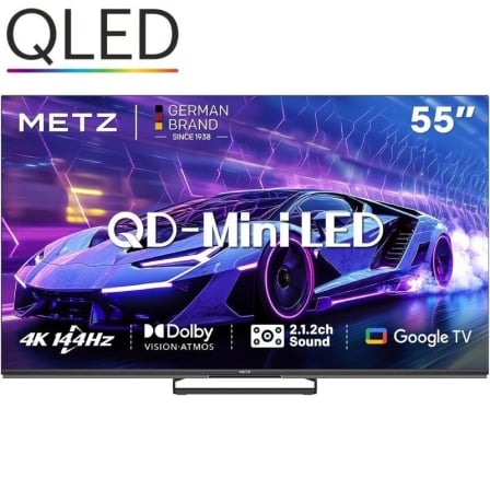 Televisor Metz QLED-MiniLED 55MNE8000Z 55"/ Ultra HD 4K/ Smart TV/ WiFi