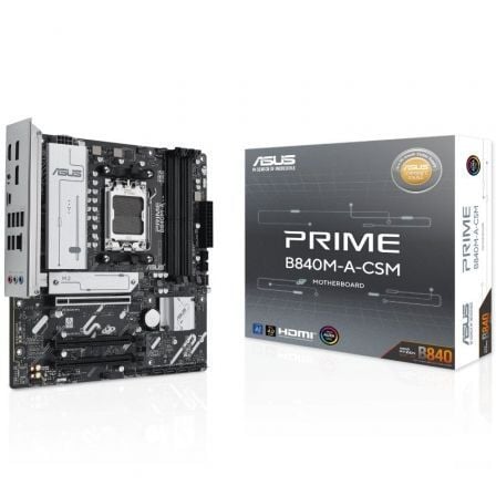 Placa Base Asus Prime B840M-A-CSM Socket AM5/ DDR5/ PCIe 4.0/ Micro ATX