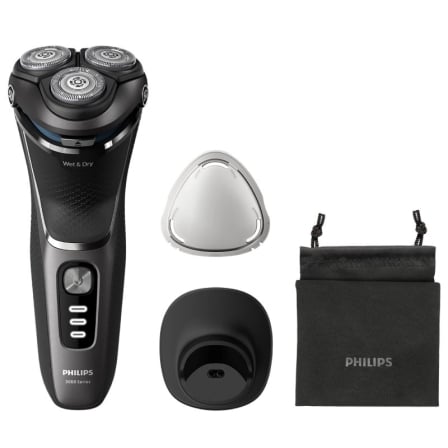 Máquina de Barbear Philips Shaver Series 3000 S3343/13/ com Bateria/ 4 Acessórios