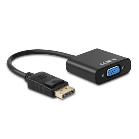 Conversor Aisens A125-0367/ DisplayPort Macho - VGA Fêmea/ 15cm/ Preto