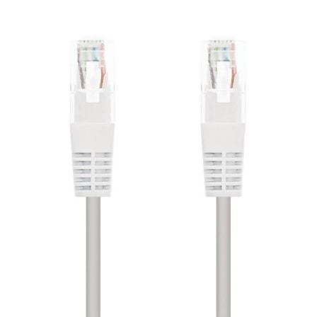 Cabo de Rede RJ45 UTP Nanocable 10.20.0101-W Cat.5e/ 1m/ Branco
