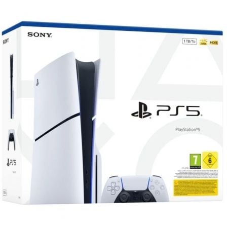 Sony Playstation 5 - PS5 Slim Standard 1TB Console/ Includes Dual Sense Controller and Preinstalled ASTRO's PLAYROOM Game/ Chassis E
