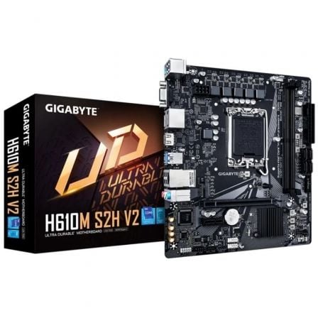 Placa Base Gigabyte H610M S2H V2 Socket 1700/ DDR5/ PCIe 4.0/ Micro ATX