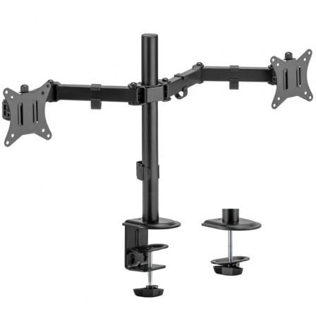 Aisens DT32TSR-149 Desk Stand for 2 Monitors or TVs/ Swivelling/ Tilting/ Up to 9kg
