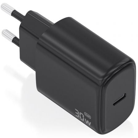 Aisens A110-0976 GaN Wall Charger/ 1xUSB Type-C/ 30W/ Black