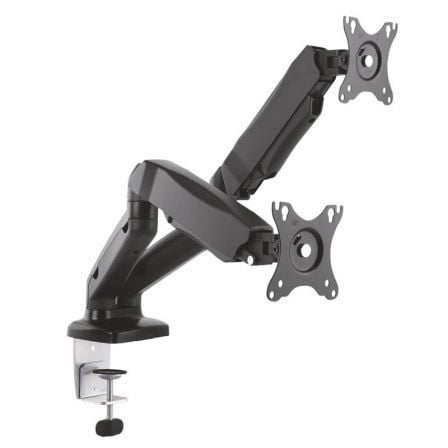 Suporte de Mesa com Contrapeso para 2 Monitores Aisens DT27TSR-045/ Giratório/ Inclinável/ até 9kg
