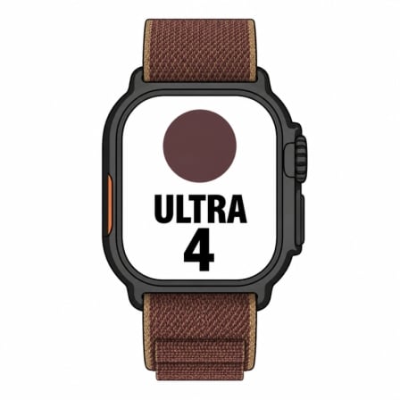 Apple Watch Ultra 4/ GPS/ 49mm/ Caja de Titanio Negro/ Correa Loop Alpine Burdeos M