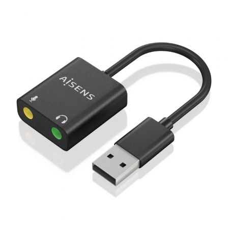 Placa de Som Aisens A106-0769/ USB Macho - 2xJack 3.5 Fêmea