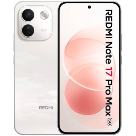 Smartphone Xiaomi Redmi Note 17 Pro Max 8GB/ 256GB/ 6.83"/ 5G/ Blanco y Rosa Algodón