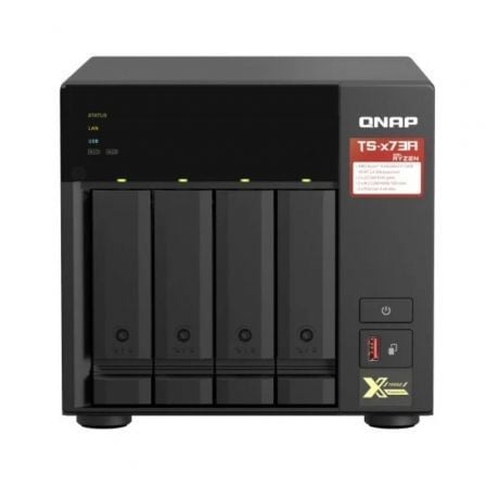 NAS QNAP TS-473A-8G/ 4 Bahías 3.5"- 2.5"/ 8GB DDR4/ Formato Torre