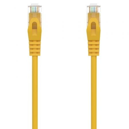 Aisens A145-0563 Cat.6A RJ45 AWG24 UTP Network Cable/ LSZH/ 25cm/ Yellow