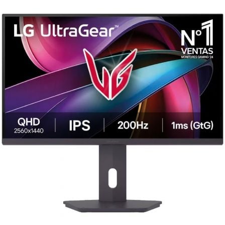 LG UltraGear 27G610A-B 27" Gaming Monitor/ QHD/ 1ms/ 200Hz/ IPS/ Height Adjustable/ Black
