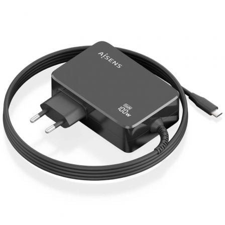 Aisens ASCH-1PD100WL50-BK GaN Laptop Charger USB Type-C/ 100W/ Automatic/ Voltage 5-20V