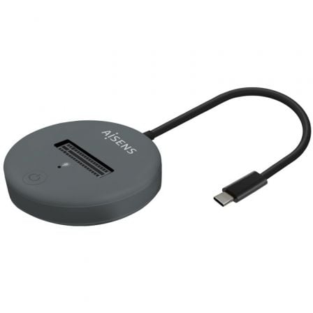 Dock USB Tipo-C para SSD M2 SATA/NVMe Aisens ASUC-M2D014-GR/ Cinzento