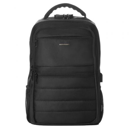 Mochila Vention KRKB0 para Portátiles hasta 17"/ 20L/ Impermeable/ Puerto USB/ Antirrobo/ Negra