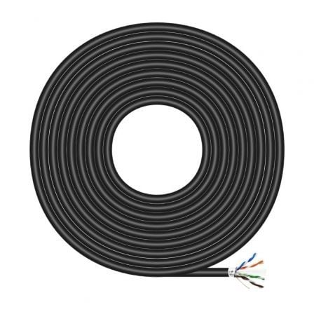 Aisens A135-0674 Cat.6 FTP AWG24 Outdoor RJ45 Cable Reel/ 305m/ Waterproof/ Black