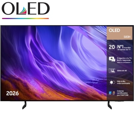 Televisor Samsung OLED S83H TQ55S83HAE 55"/ Ultra HD 4K/ Smart TV/ WiFi