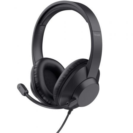 Auriculares Trust Ayda Max USB/ con Micrófono/ USB/ Negros