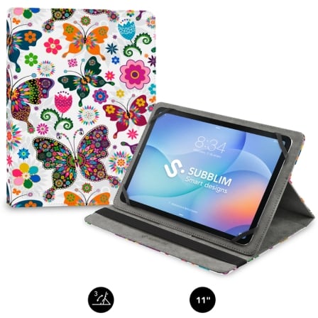 Funda Subblim Trendy Case Mariposas para Tablet de 9.6"-11"