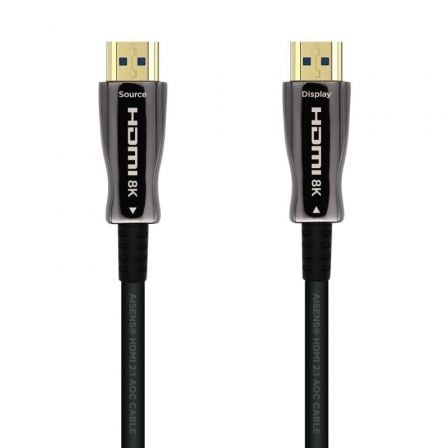 Aisens A153-0517 HDMI 2.1 AOC 8K Cable/ HDMI Male - HDMI Male/ 20m/ Black