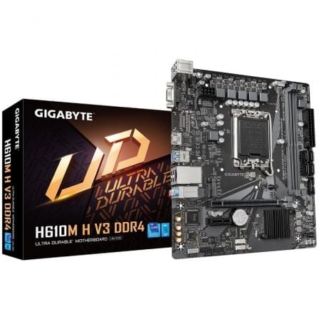 Motherboard Gigabyte H610M H V3 DDR4 Socket 1700/ DDR4/ PCIe 4.0/ Micro ATX