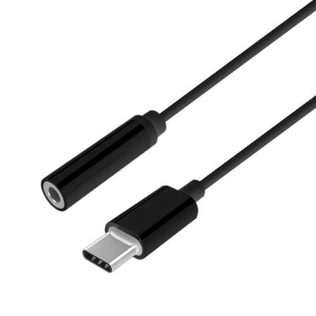 Conversor USB Tipo-C Aisens A109-0385/ USB Tipo-C macho - Jack 3.5 fêmea