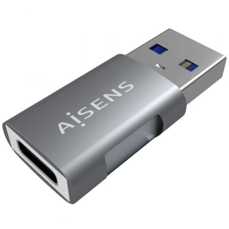 Adaptador USB 3.2 GEN2 Aisens A108-0655/ USB Tipo-C Fêmea - USB Macho
