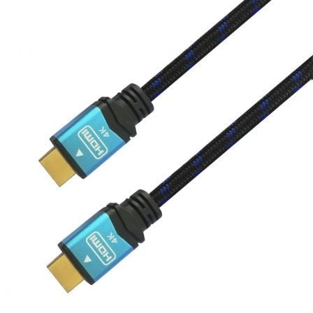 Cabo HDMI 2.0 4K Aisens A120-0355/ HDMI Macho - HDMI Macho/ Até 10W/ 2250Mbps/ 50cm/ Preto e Azul