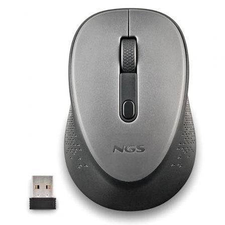 Rato sem Fios NGS Dew Gray/ Até 1600 DPI/ Cinzento