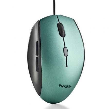 Rato Ergonómico NGS Moth Ice/ Até 1600 DPI/ Verde Gelo