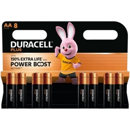 Embalagem de 8 Pilhas AA Duracell Plus Power Boost DPBLR6B8/ 1.5V/ Alcalinas